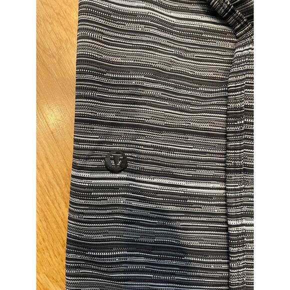 Lululemon Cyber Stripe Gray Deep Coal Cuff Legging Jogger - Picture 4 of 5